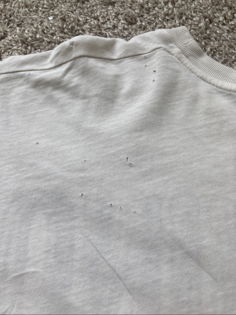 Moschino Jeweled Bear Tee T-shirt Unisex Loose Fit *AS IS* FLAWS Distressed sz S - Picture 14 of 16
